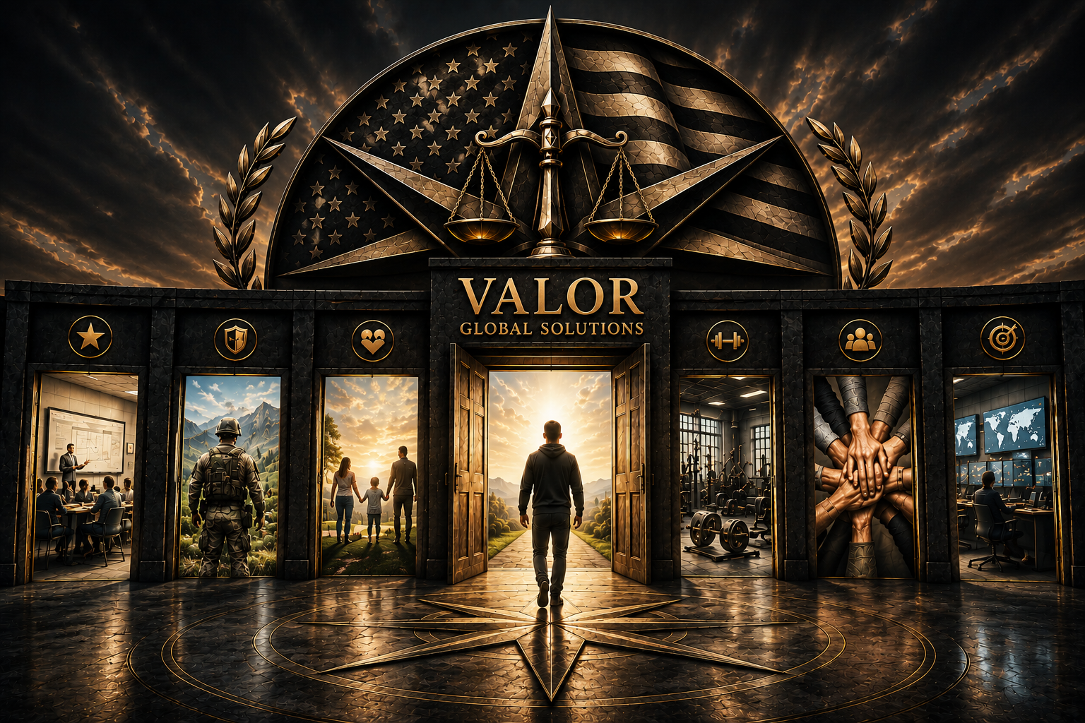 Valor Global Solutions initiatives — every room serves the same mission